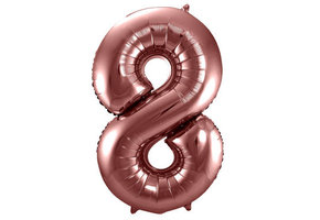 Cijfer Ballon Brons 8 - 86cm