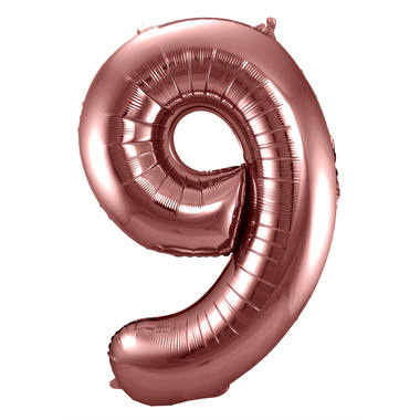 Cijfer Ballon Brons 9 - 86cm