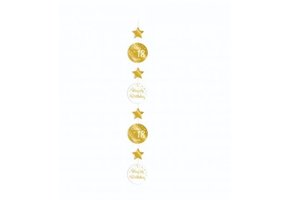 Hangdecoratie luxe goud en wit 18 jaar