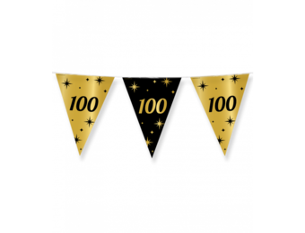 Vlaggenlijn Luxe goud en zwart - 100 jaar