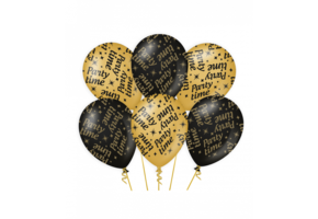 Ballonnen luxe goud en zwart - Party time