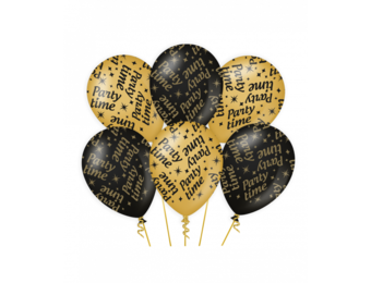 Ballonnen luxe goud en zwart - Party time