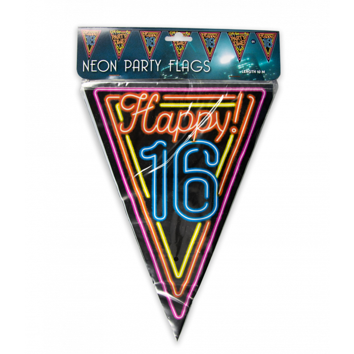 Vlaggenlijn Neon - 16 jaar