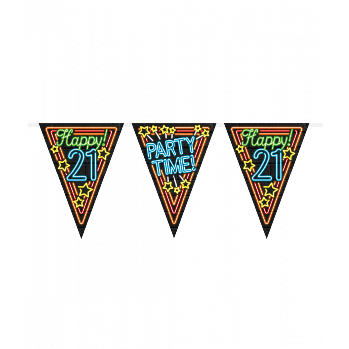 Vlaggenlijn Neon  - 21 jaar