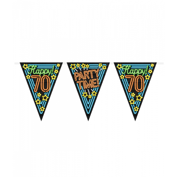 Vlaggenlijn Neon - 70 jaar