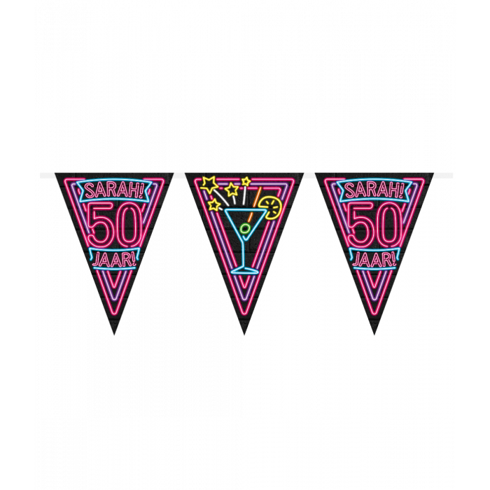 Vlaggenlijn Neon  - Sarah