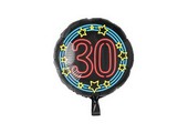 Neon folieballon - 30 jaar