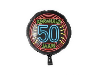 Neon folieballon - Abraham