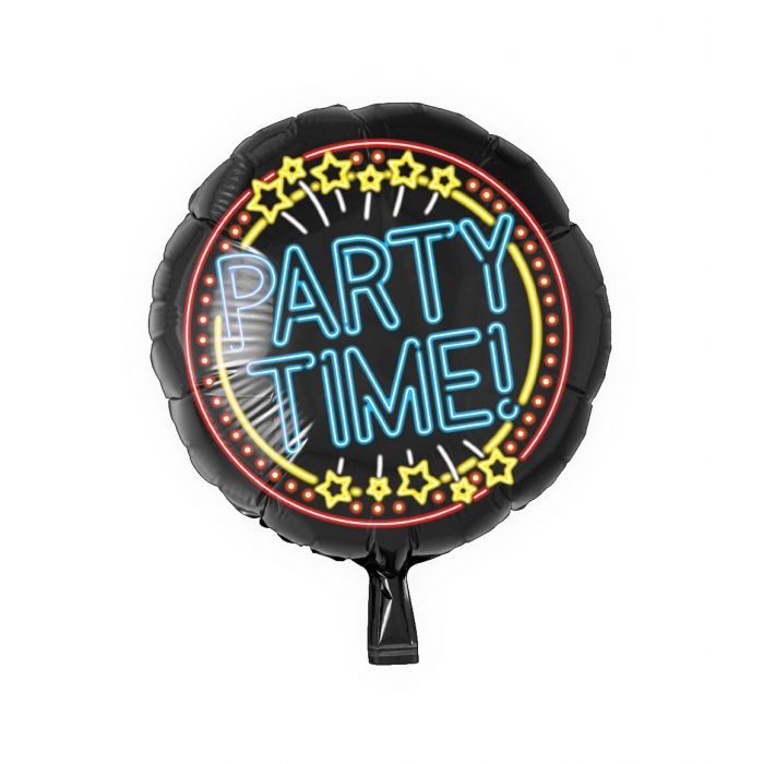 Neon folieballon - Party time