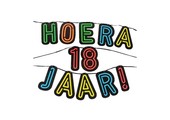 Neon slinger - Hoera 18 jaar!