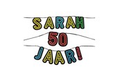 Neon slinger - Sarah 50 jaar!