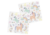 Servetten Unicorns & Rainbows