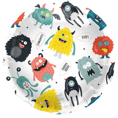 Folieballon Monster Bash - 45 cm