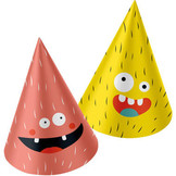 Hoedjes Papier Monster Bash - 6 stuks