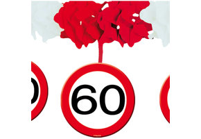60 Jaar Verkeersbord Slinger met Onderhangers