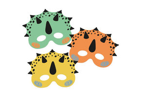 Mask Dino Roars  - 6 stuks