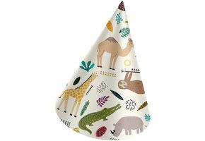 Hoedjes Papier Zoo Party