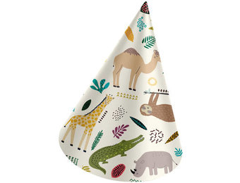 Hoedjes Papier Zoo Party