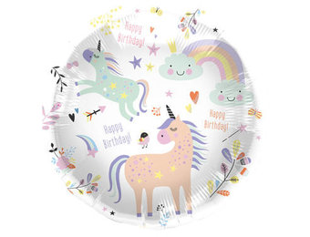 Folieballon Unicorns & Rainbows - 45cm