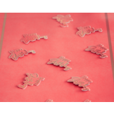 Tafelconfetti Luxe roze/goud - 45 stuks