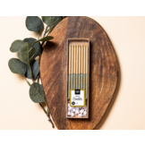 Kaarsjes Luxe groengrijs/goud 12,5cm - 16 stuks