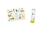 Zoo Party Stickers Bellenblaas - 6 stuks