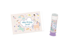 Bellenblaas Sticker - Unicorns & Rainbows