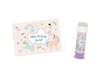 Bellenblaas Sticker - Unicorns & Rainbows