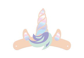 Hoofdbanden Unicorns & Rainbows - 6 stuks