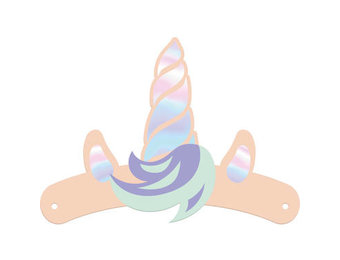 Hoofdbanden Unicorns & Rainbows - 6 stuks