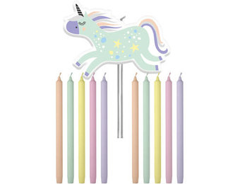 Kaarsen Unicorns & Rainbows - 11 stuks