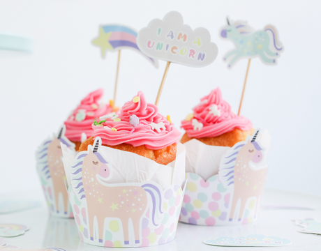 sociaal Lift lava Cupcake Decoratie Unicorn & Rainbows - 12 stuks Online Kopen -  Feestartikelen Specialist