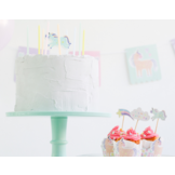 Cupcake Decoratie Unicorn & Rainbows - 12 stuks