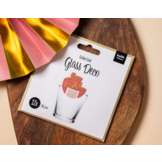 Glasmarkers roze/goud - 12 stuks