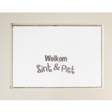 Raamstickers ''Welkom Sint&Piet''
