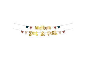 Letterslinger ''Welkom Sint&Piet'' - 2 stuks