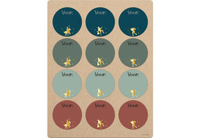 Naamstickers Sint & Piet - 12 stuks