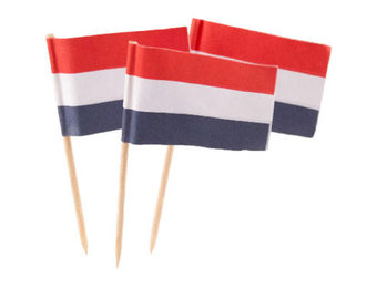Prikkers Nederlandse vlag - 50 stuks