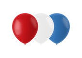 Ballonnen Rood-Wit-Blauw 23cm - 50 stuks