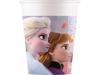 Bekers Papier Composteerbaar Frozen 2 - 8 stuks