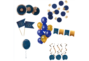 Deluxe Feestpakket 50 Jaar Blauw