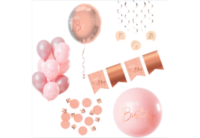 Deluxe Feestpakket 18 Jaar Roze