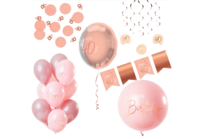 Deluxe Feestpakket 40 Jaar Roze