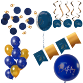 Deluxe Feestpakket 40 Jaar Blauw