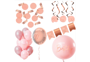 Deluxe Feestpakket 50 Jaar Roze