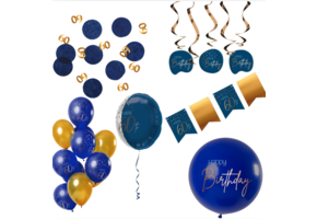 Deluxe Feestpakket 60 Jaar Blauw