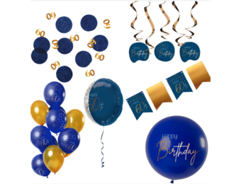 Deluxe Feestpakket 60 Jaar Blauw