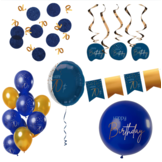 Deluxe Feestpakket 70 Jaar Blauw