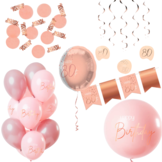 Deluxe Feestpakket 80 Jaar Roze