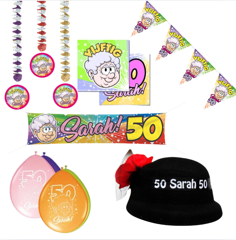 Sarah 50 Jaar M Pakket